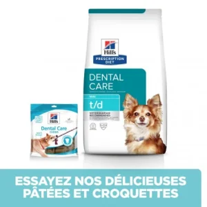 prix le plus bas HILL’S Pet Nutrition T/d Dental Mini Croquettes Pour Petit Chien Au Poulet 14