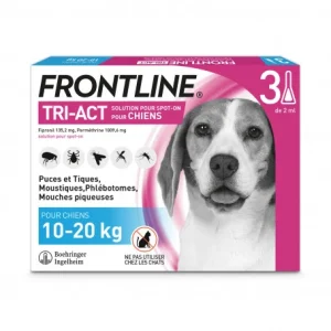 Meilleur Prix Garanti Boehringer Ingelheim Frontline Tri-Act M Chien De 10 à 20 Kg 7