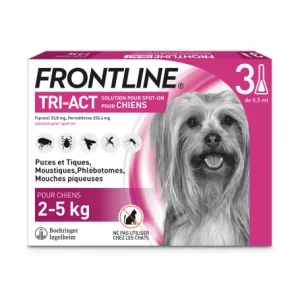 grossiste en ligne Boehringer Ingelheim Frontline Tri-Act XS Chien De 2 à 5 Kg 7