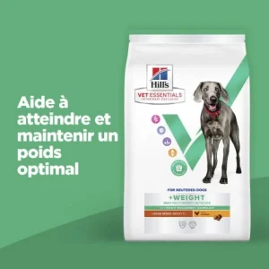 HILL’S Pet Nutrition Vet Essentials Chien Multi-Benefit + Weight Adult + Large Breed Poulet de garantie authentique 13