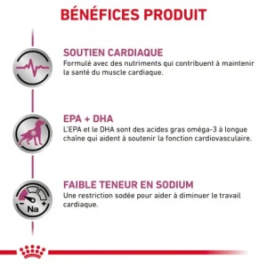 ROYAL CANIN Veterinary Health Nutrition Dog Cardiac Boîte garantie de qualité 13