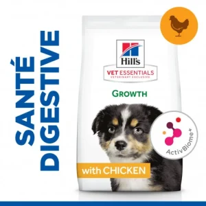 Pas Cher Magasin Soldes HILL’S Pet Nutrition Vet Essentials Puppy Growth ActivBiome+ Large Breed Poulet 15